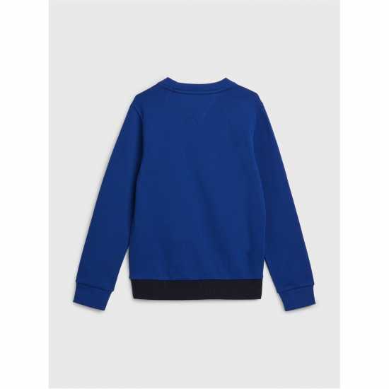 Tommy Hilfiger Essential Colourblock Sweater Juniors Пустинно небе 