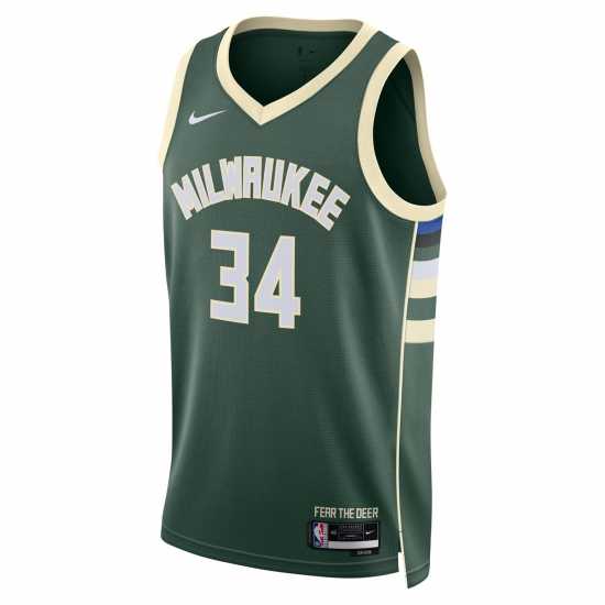 Nike Nba Icon Edition Swingman Jersey Bucks/Antetokounmpo Мъжко облекло за едри хора