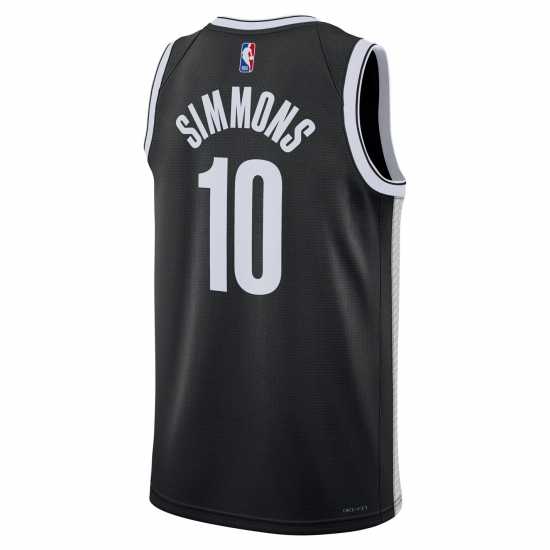 Nike Nba Icon Edition Swingman Jersey Nets/Simmons Мъжко облекло за едри хора