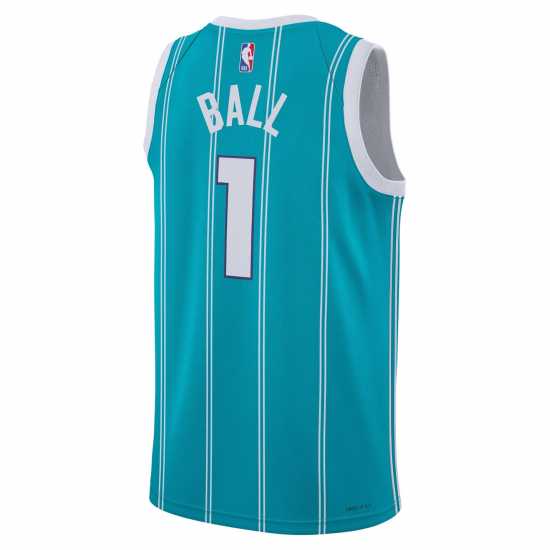 Nike Nba Icon Edition Swingman Jersey Hornets/Ball Мъжко облекло за едри хора