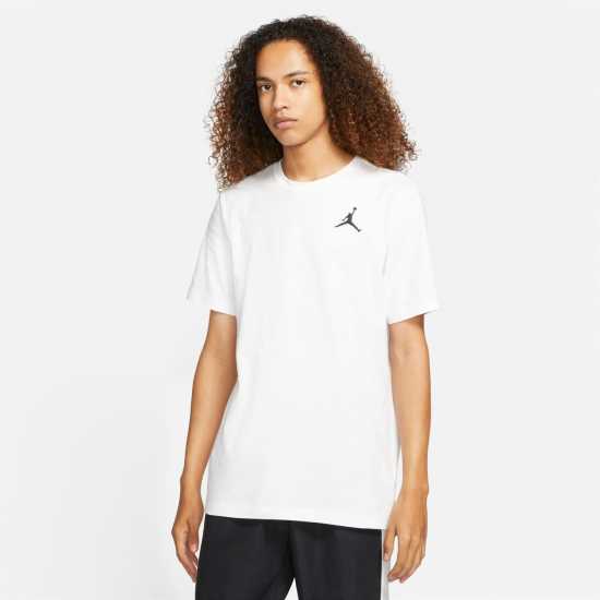 Air Jordan Jumpman Men's Short-Sleeve Crew T Shirt White/Black Мъжки тениски с яка