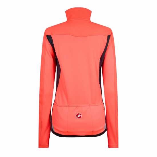 Castelli Trans 2 Jkt Ld44 Бляскаво розово Облекло за колоездене