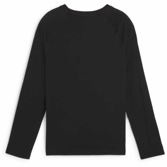 Puma Active Sports Longsleeve Tee B Gym Top Unisex Kids Черно Пума Атлетика