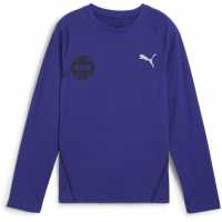 Puma Active Sports Longsleeve Tee B Gym Top Unisex Kids Лазурит Атлетика