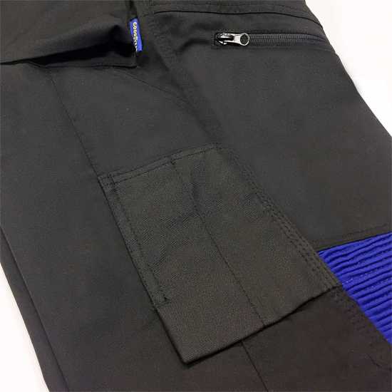 Мъжки Панталон Goodyear - Workwear Contrast Detail Pant Black/royal Work Trousers Mens  Работни панталони