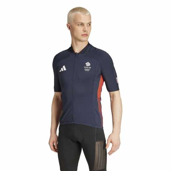 Adidas Мъжка Колоездачна Фланелка Team Gb Cycling Jersey Mens  Мъжки тениски с яка