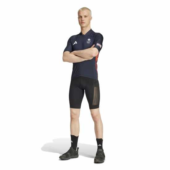 Adidas Мъжка Колоездачна Фланелка Team Gb Cycling Jersey Mens  Мъжки тениски с яка