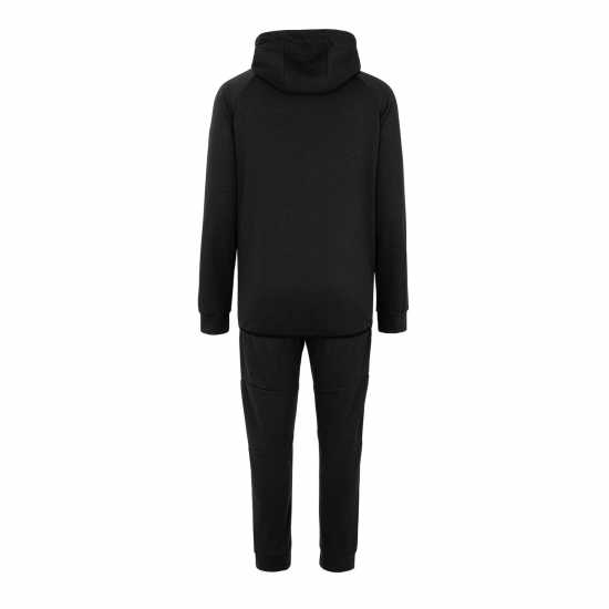 Fabric Zip Tracksuit Black - Мъжки спортни екипи в две части