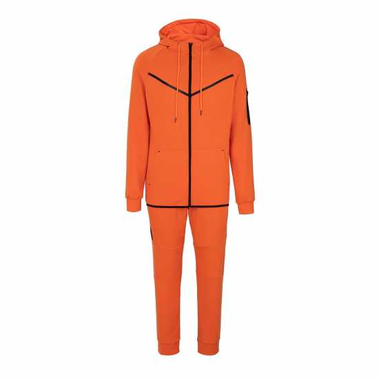 Fabric Zip Tracksuit Оранжево Мъжки спортни екипи в две части