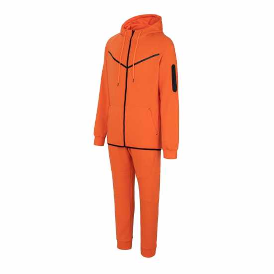 Fabric Zip Tracksuit Оранжево Мъжки спортни екипи в две части