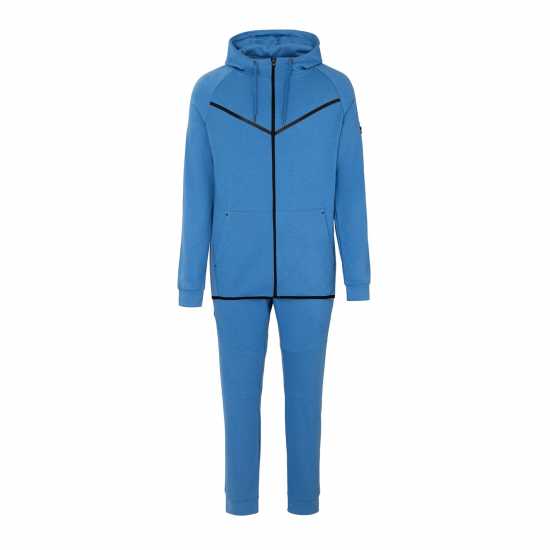 Fabric Zip Tracksuit Камъчен син Мъжки спортни екипи в две части