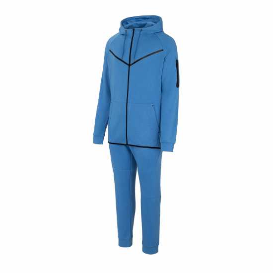 Fabric Zip Tracksuit Камъчен син Мъжки спортни екипи в две части