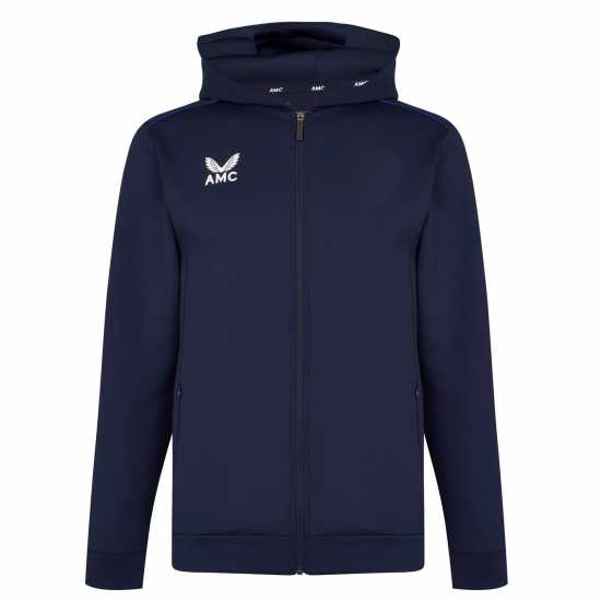 Castore Amc Full Zip Hoodie Mens Морска синьо Мъжко тенис облекло