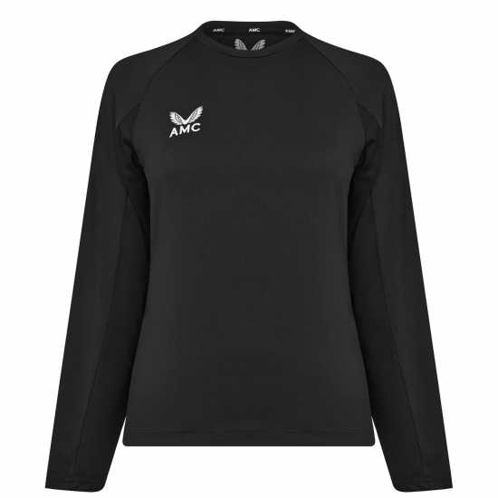 Castore Amc Ls Performance T-Shirt Womens Черно Дамски тениски и фланелки