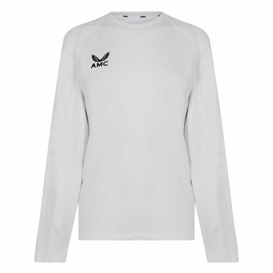 Castore Amc Ls Performance T-Shirt Womens Бяло/Черно Дамски тениски и фланелки