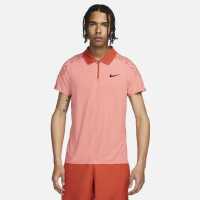 Nike Slam Men's Dri-FIT ADV Tennis Polo Розово/Ръстово/Бяло Мъжко облекло за едри хора