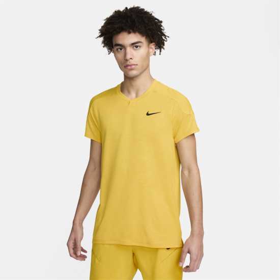 Nike Slam Men's Dri-FIT Tennis Top Ярко сулфур Мъжко облекло за едри хора