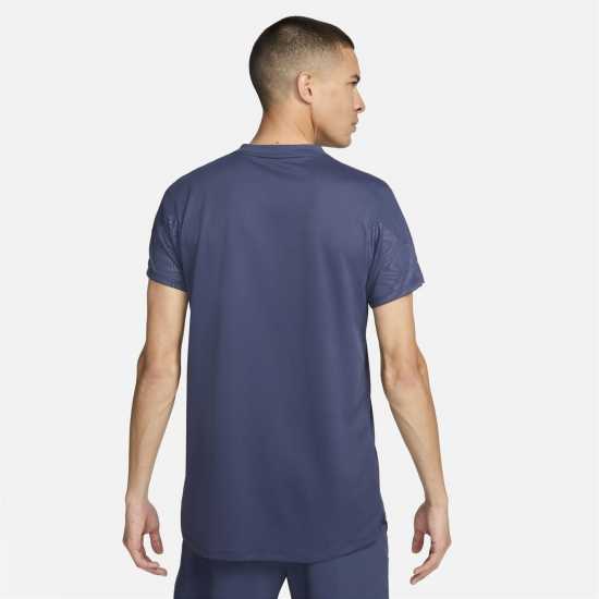 Nike Slam Men's Dri-FIT Tennis Top TH син/бял Мъжки тениски с яка