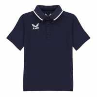 Детска Блуза С Яка Castore Short Sleeve Media Polo Shirt Junior Boys Морско синьо/Бяло Детски тениски и фланелки