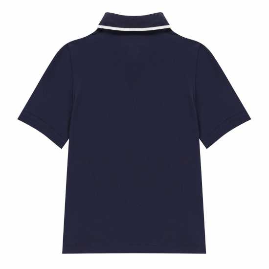 Детска Блуза С Яка Castore Short Sleeve Media Polo Shirt Junior Boys Морско синьо/Бяло Детски тениски и фланелки