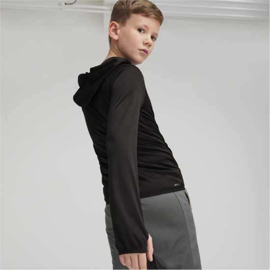 Puma Active Sports Poly Hoodie B Hoody Unisex Kids Черно Пума 