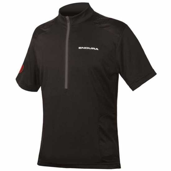 Endura Hummvee Short Sleeve Jersey Черно Мъжки тениски с яка