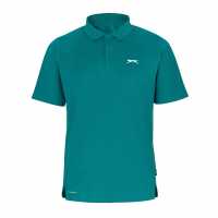 Slazenger Court Polo Mens Зелено Мъжки тениски с яка