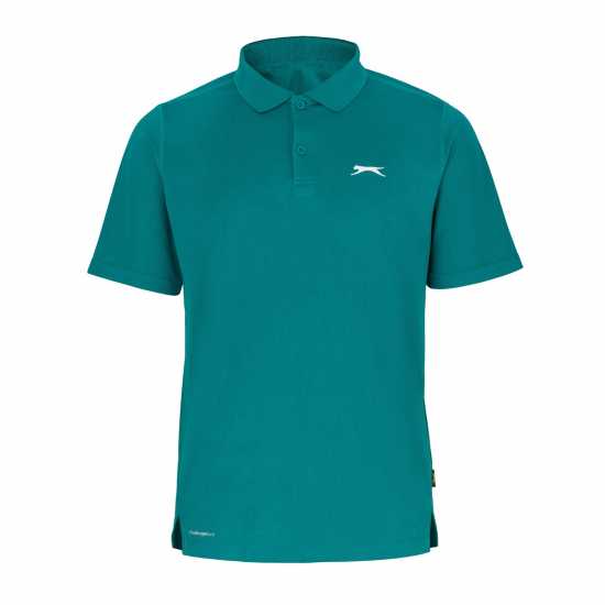 Slazenger Court Polo Mens Зелено Мъжки тениски с яка