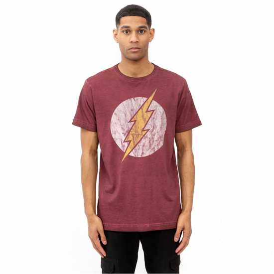 Character Dc Comics Comics  T-Shirt Vintage Flash Мъжки ризи