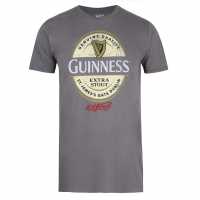 Guinness Label T-Shirt Угъл Мъжки тениски с яка