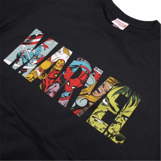 Marvel Comics Comic Strip Logo T-Shirt Чудо Мъжки тениски с яка