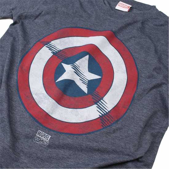 Marvel Comics T-Shirt Капитан Америка Мъжки тениски с яка