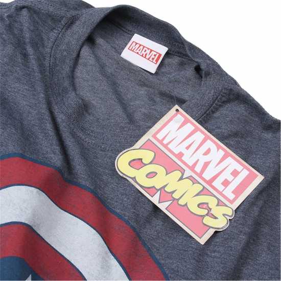 Marvel Comics T-Shirt Капитан Америка Мъжки тениски с яка