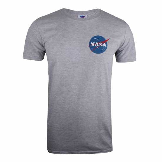 Nasa Core Logo T-Shirt Сиво Мъжко облекло за едри хора