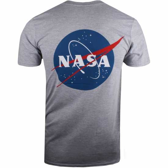 Nasa Core Logo T-Shirt Сиво Мъжко облекло за едри хора