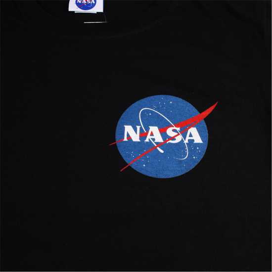 Nasa Core Logo T-Shirt Черно Мъжко облекло за едри хора