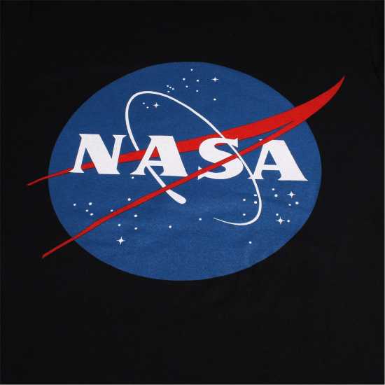 Nasa Core Logo T-Shirt Черно Мъжко облекло за едри хора