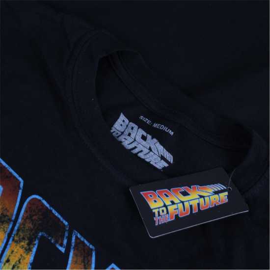 Back To The Future T-Shirt Черно Мъжки тениски с яка