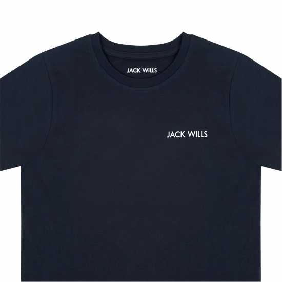 Jack Wills Sandleford T-Shirt Juniors Морска синьо Детски тениски и фланелки