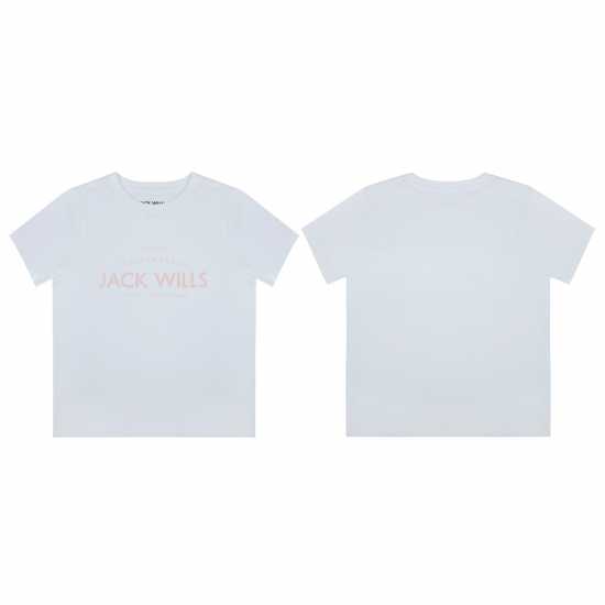 Jack Wills Forstal Tee Jn43 Бяло Детски тениски и фланелки