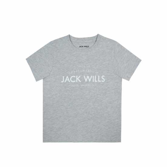 Jack Wills Forstal Tee Jn43 Сиво M Детски тениски и фланелки