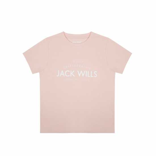 Jack Wills Forstal Tee Jn43 Розово Детски тениски и фланелки