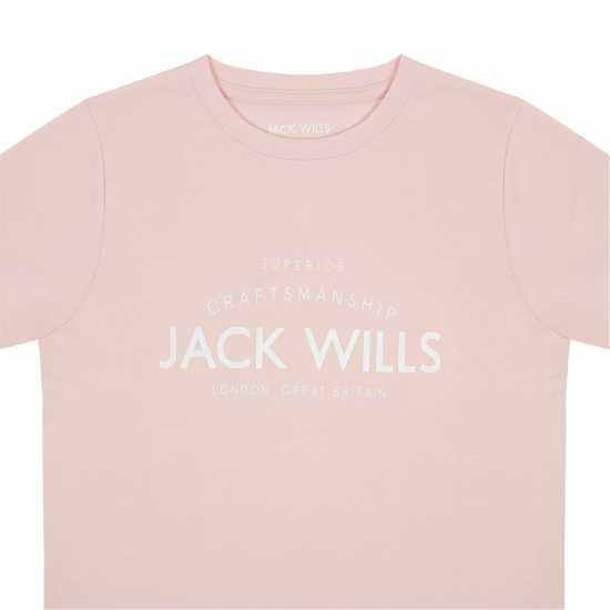 Jack Wills Forstal Tee Jn43 Розово Детски тениски и фланелки