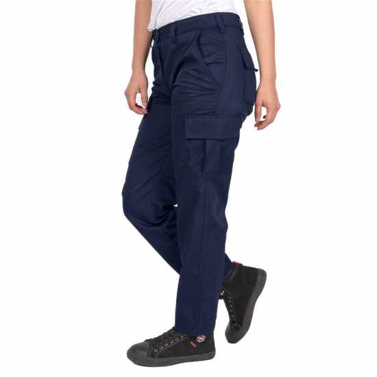 Lee Cooper Дамски Карго Панталон Multi Pocket Combat Classic Work Cargo Trousers Ladies Морска синьо Работни панталони