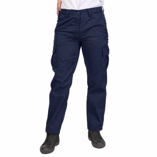 Lee Cooper Дамски Карго Панталон Multi Pocket Combat Classic Work Cargo Trousers Ladies Морска синьо Работни панталони