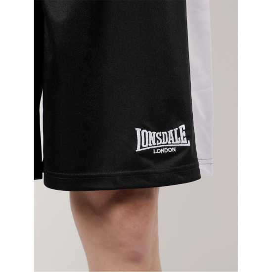 Lonsdale Boxing Shorts Черно/Бяло Мъжки къси панталони