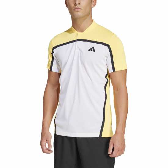 Adidas Блуза С Яка Tennis Heat.rdy Pro Freelift Henley Polo Shirt  Мъжко облекло за едри хора