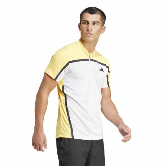 Adidas Блуза С Яка Tennis Heat.rdy Pro Freelift Henley Polo Shirt  Мъжко облекло за едри хора