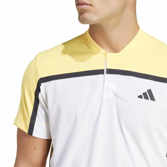 Adidas Блуза С Яка Tennis Heat.rdy Pro Freelift Henley Polo Shirt  Мъжко облекло за едри хора