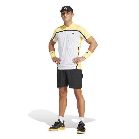 Adidas Блуза С Яка Tennis Heat.rdy Pro Freelift Henley Polo Shirt  Мъжко облекло за едри хора